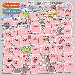 expression pack cartoon cute bacon stickers notebook pig