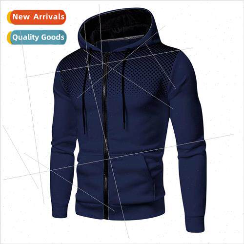 Fall and winter mens casual wear cardigan hoodie sportswear