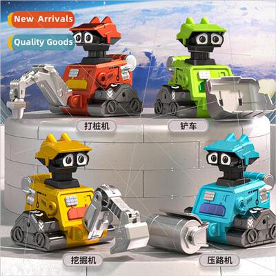 Childrens cartoon press accumulator robot inertia engineerin