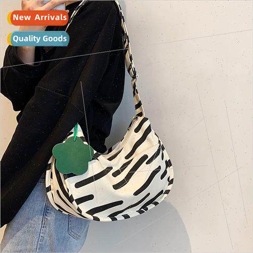 Korean canvas armpit bag female new casual ladies single sho