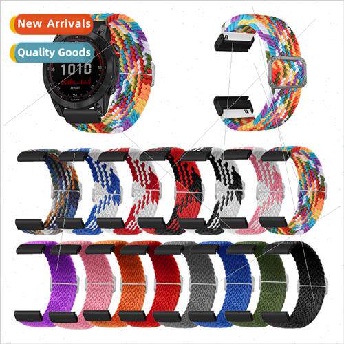 适用 Garmin Fenix7 Stretch Braided Nylon Strap Fenx7x/6x Met