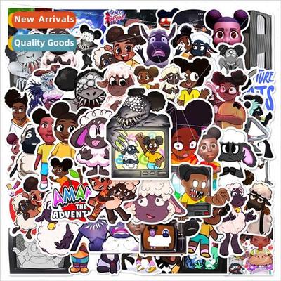 50 pcs adventurer amanda game doodle sticker water cup suitc