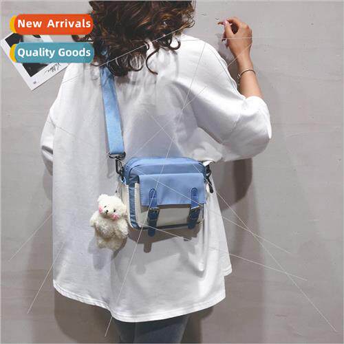Nylon small bag female 2022 new Korean color collision fashi