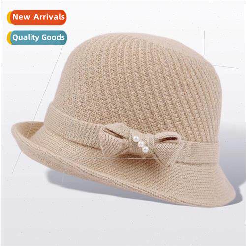 Elegant middle-aged and elderly casual crimped imitation pea