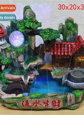 Flow fountain water feature furnishings indoor balcony humid