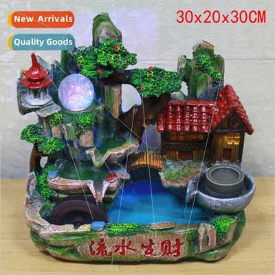 Flow fountain water feature furnishings indoor balcony humid