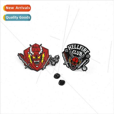 Stranger Things Metal Brooch StrangerThings 4 Hellfire Club