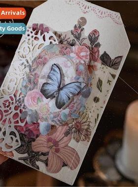 Japanese paper stickers mini floral coil book flowers have b