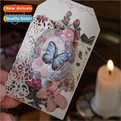 Japanese paper stickers mini floral coil book flowers have b