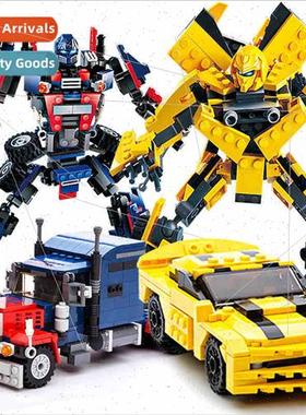 New Lexin Gudi 8713 DIY Trans适用mer Toys Enlightenment Puzz