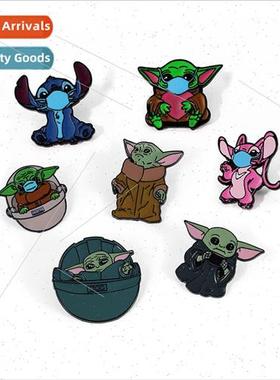 Baby Yoda Brooch Star Wars Master Yoda Pin Movie & TV Periph