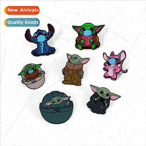 Baby Yoda Brooch Star Wars Master Yoda Pin Movie & TV Periph