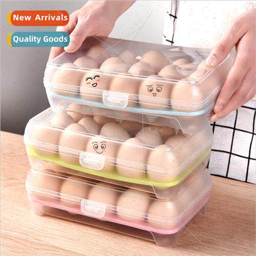 Kitchen 15 compartments refrigerator egg carton preservation
