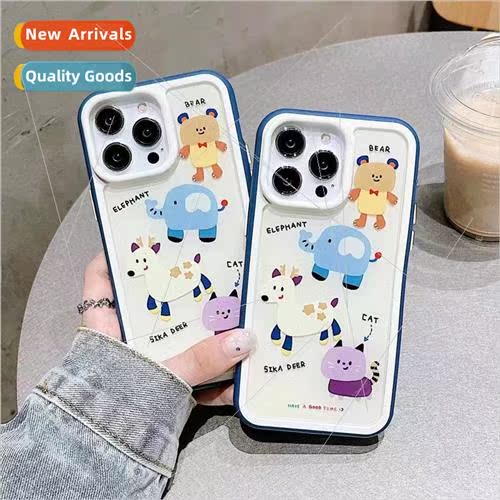 Ins niche cartoon animals 适用 14ProMax phone case iPhone12