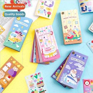 Mika Stickers Rivet Stickers book hand-painted cartoon bear