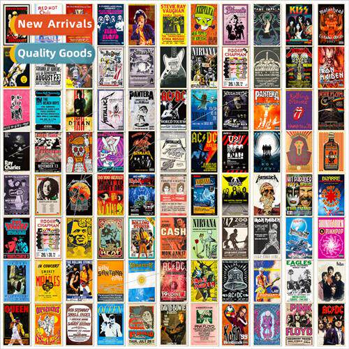 100 stickers ROCK movie poster  stickers new temu poster  th