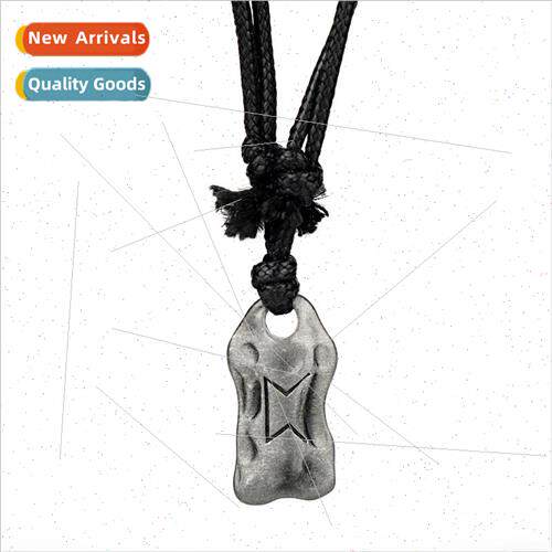 Nordic Viking Rune Necklace Ethnic Pendant Metal Mens Jewelr
