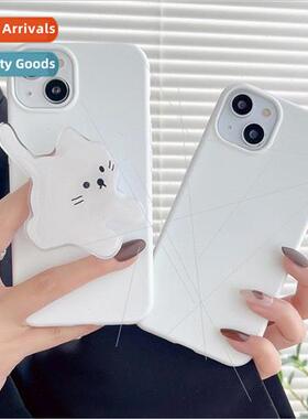 适用 Apple 13Pro cute cat stand xr phone case iphonexs max f