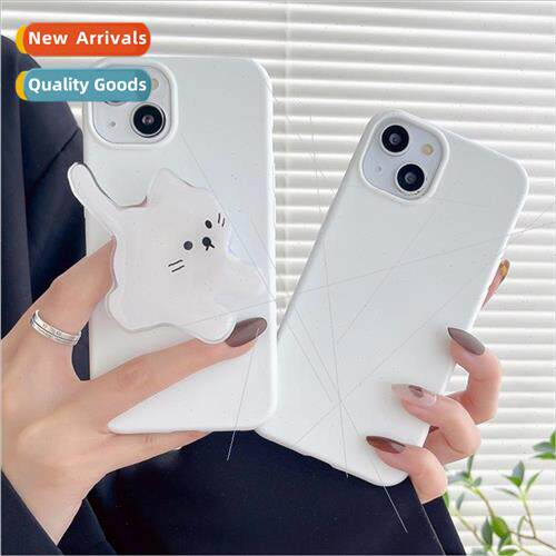 适用 Apple 13Pro cute cat stand xr phone case iphonexs max f