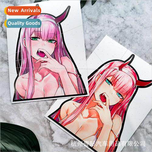 ZERO TWO car stickers secondary eyes anime gas cap car stick