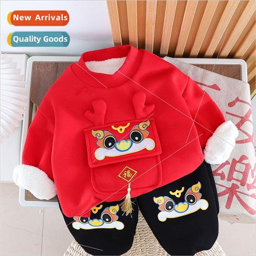 2024 Year of the Dragon annual clothes childrens suit padded