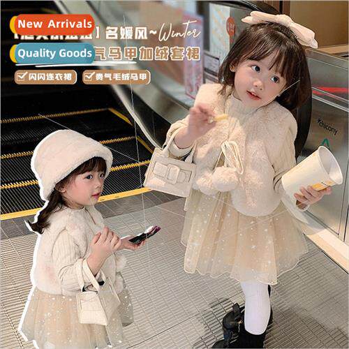 Childrens skirts 2023 winter dress 适用eign- new children Ko