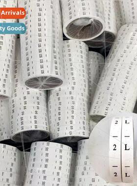 Digital size size clothing number label wash label label chi