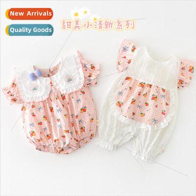 2023 baby onesie summer cotton short climb newborn baby girl