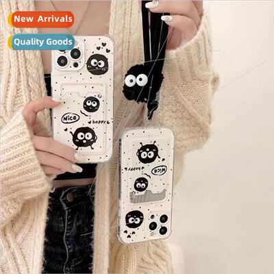 Dull cartoon full screen black coal ball IPhone13/14/15ProMa