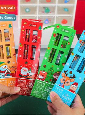 Childrens Christmas pencil stationery handheld 5-in-1 learni