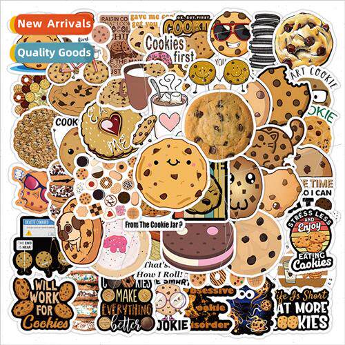 50 new cartoon food cookie stickers decorative thermos lugga