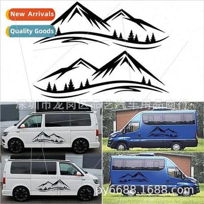 X-253 new mountains woods 2PCS vinyl car pulling personalize
