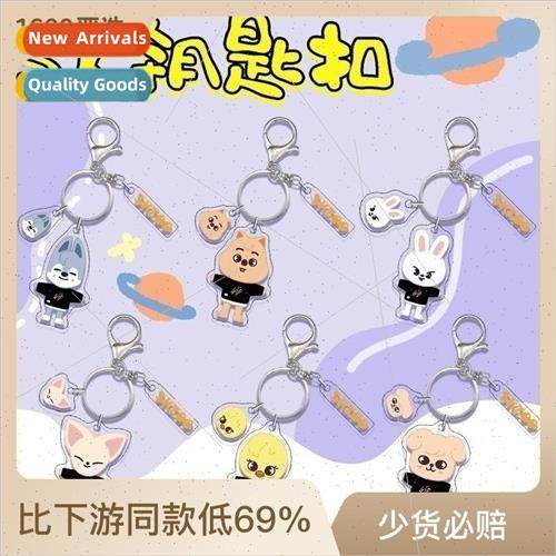 Cartoon acrylic double-sided pendant keychain pendant bag ac