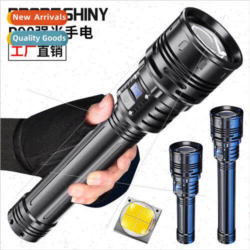 2023 new through the sky gun P90 flashlight with digital ele