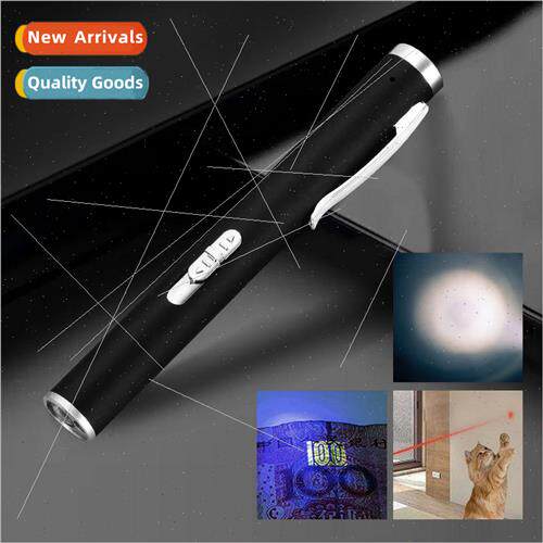 USB rechargeable model 752 three light laser flashlight teas