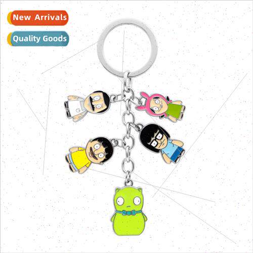Cartoon  charm happy burger  doll pendant small pendant key