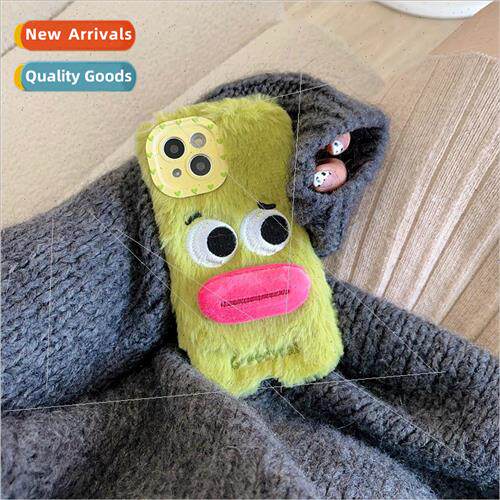 Autumn and winter plush sausage mouth emoji iPhone 13 new 14