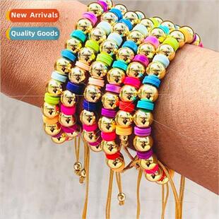 Bohemian  gradient rainbow color soft ceramic hundred handma