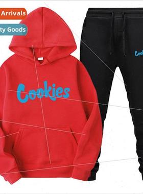 2021 Spring and Autumn new cookies printed sweatshirt mens p