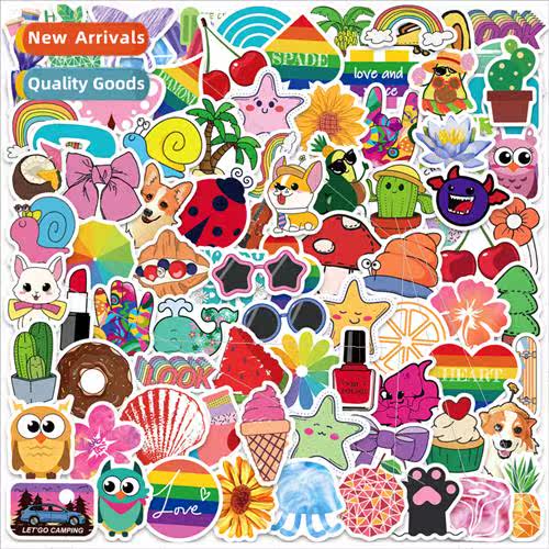 100 small size 4cm love small fresh cute cartoon stickers ch