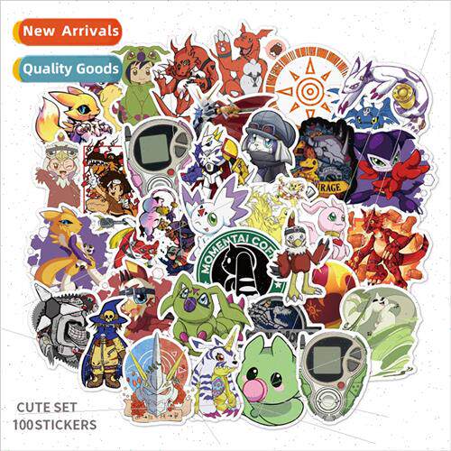 100 pcs of digital baby Japanese anime graffiti stickers sui