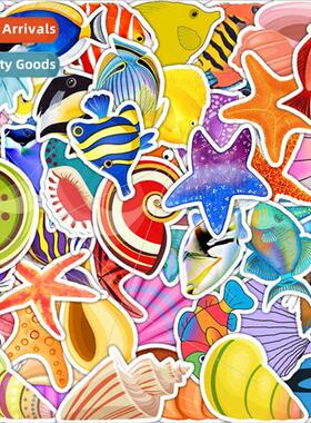 50 pcs of ocean series graffiti stickers balance car skatebo