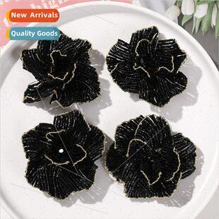 Dark wind temperament multi-layer camellia petals diy handma