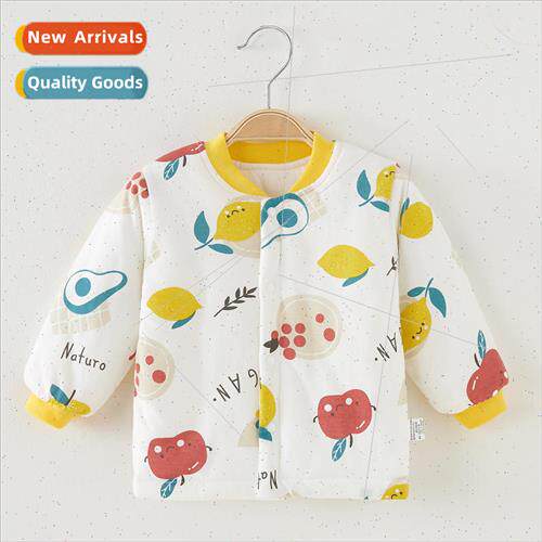 Baby cotton jacket fall and winter baby clip cotton top cott