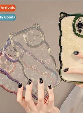 Laser plating wave cat ears 适用 iphone13Promax Apple 12 pho