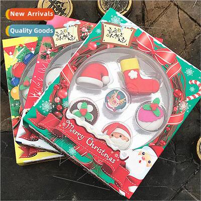 Creative Santa Claus eraser students children Christmas gift