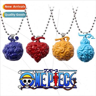 Pirate King Devil Fruit Necklace ffy Rubber Fruit Ace o Whit