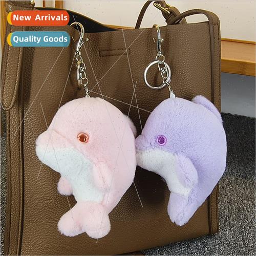 Cute simple dolphin doll plush toys schoolbag pendant mini c