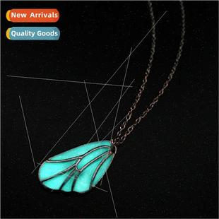 fashion irregular Jewelry personality luminou leaves pendant