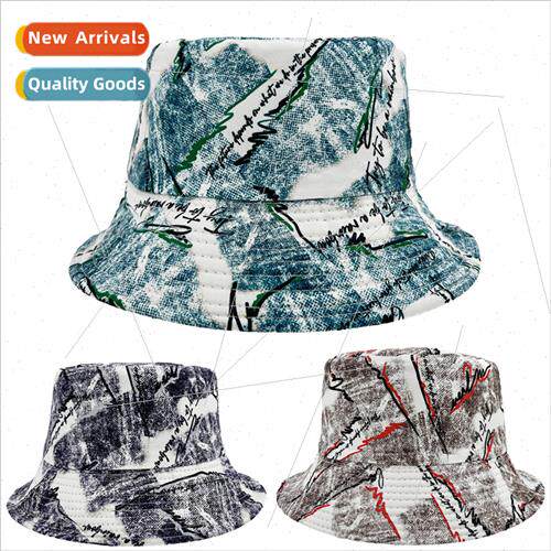 2023 Tie-dye new fisherman hat men and women outdoor sports